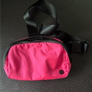 Lululemon Athletica Pink and Black Crossbody Bag